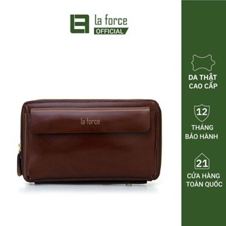 Ví Cầm Tay Nam Da Bò LaForce VCTLA196-1-N Cao Cấp, Thiết Kế Lịch Lãm, Nhiều Ngăn Tiện Dụng, Phong Cách Doanh Nhân