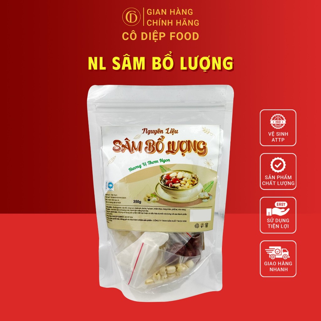 Set Chè Sâm Bổ Lượng, Chè Dưỡng Nhan, Sâm Bí Đa.o - Gói 400Gram/350Gram (Đầy Đủ Hồ Sơ Công Bố & Kiểm Nghiệm Sản Phẩm)