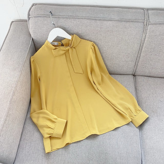 Áo lụa cổ nơ ( giá sale)