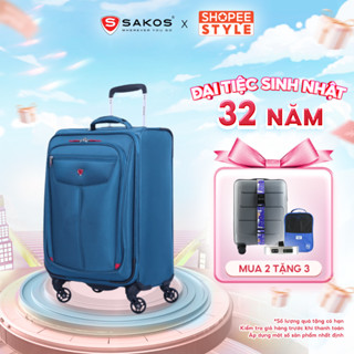 Vali Kéo Vải Du Lịch SAKOS WINNER 4.5 - Size XS (18inch)/ Xách Tay (Cabin) - Khóa TSA - Chống Thấm, Trượt Nước