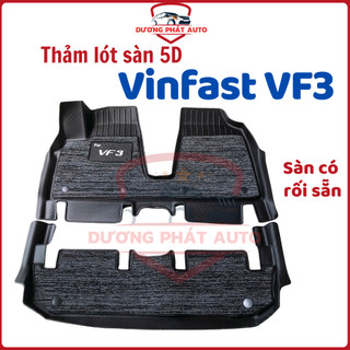  THẢM LÓT SÀN 5D xe Vinfast VF3 - Mẫu Tràn Viền có rối đi kèm,dày dặn chống thấm nước dễ vệ sinh 