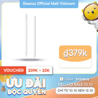 Bút Cảm Ứng Baseus Smooth Writing 3 Ngòi Mạ Vàng LDS Chống Nhiễu Pin 17h Tự Động Bật Tắt Tặng Ngòi Sạc Không Dây/Có Dây