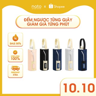 Túi đựng bình giữ nhiệt Natoli chất vải canvas dày dặn có quai xách đựng ly cốc Sturdy Bottle Pouch T29