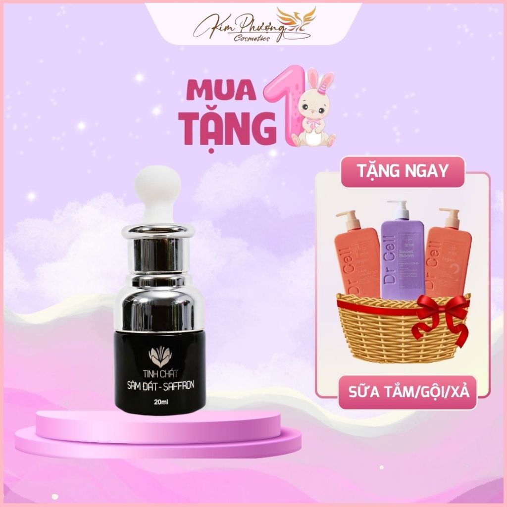 Tinh Chất Sâm Đất Saffron Dr Cell 20ml giảm mụn ngăn ngừa mụn trắng da