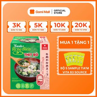 Canh Rong Biển Thịt Bò Ăn Liền Asuzac 40g (4g X 10 gói) Gomi Mall