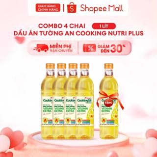[TẶNG 1 CHAI 1L] Combo 4 chai Dầu Ăn Tường An Cooking Nutri Plus 1L