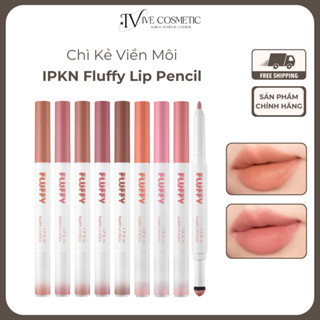  Chì Kẻ Viền Môi Hai Đầu Tiện Lợi IPKN Fluffy Lip Pencil 1.3g 