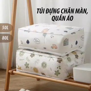 Túi Đựng Chăn Màn Quần Áo Chống Ẩm Cỡ Lớn, Cất Trữ Tiện Lợi Gọn Gàng Sạch Sẽ (GIAO NGẪU NHIÊN)
