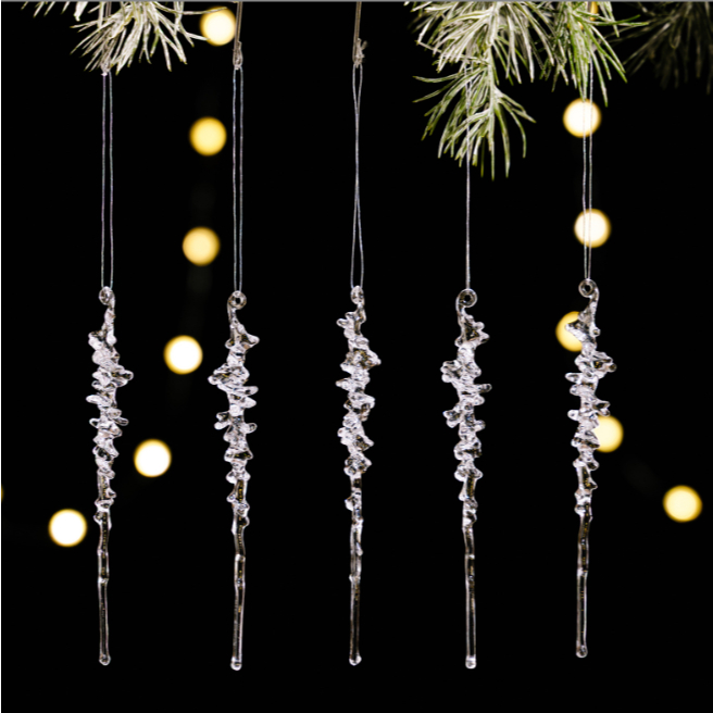 Set 5 Băng Đá Xoắn Trang Trí Cây Thông Noel Giáng Sinh
