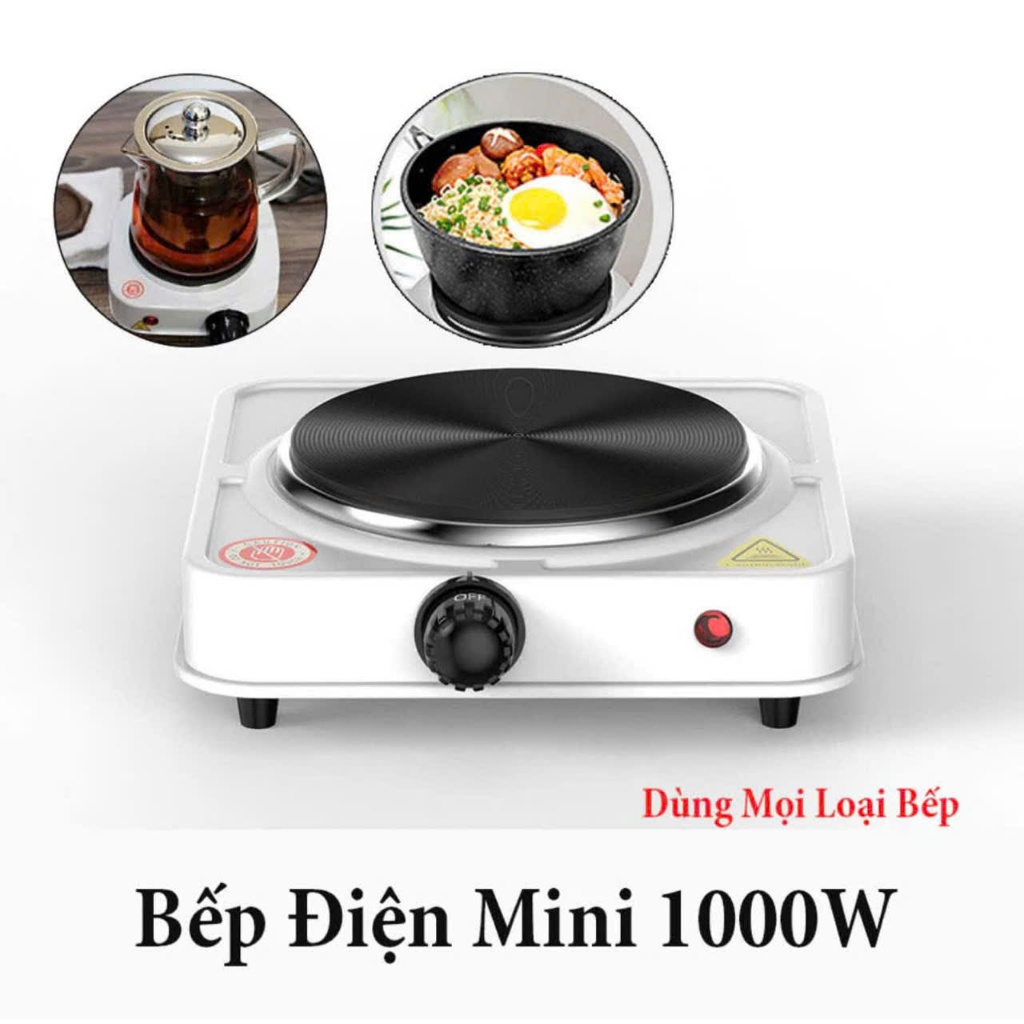 Bếp điện mini đa năng dùng được tất cả các loại nồi, hơ lá trầu hay nấu nướng đều được