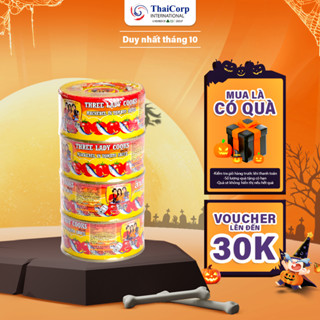Lốc 4 Hộp Cá Hộp Sốt Cà 3 Cô Gái (190g/Hộp)