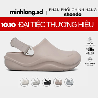 [TẶNG VỚ] Giày Clog nhựa đi mưa, sandal, Sục Suke đủ màu Nam Nữ chính hãng Shondo