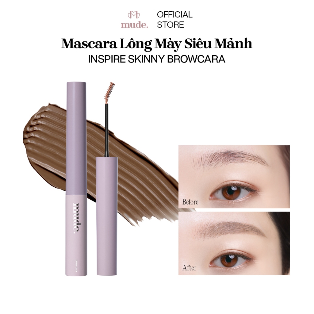 [SĂN DEAL KHAI XUÂN] Combo 2 Mascara Lông Mày Siêu Mảnh mude Inspire Skinny Browcara (3.2g) | BigBuy360 - bigbuy360.vn