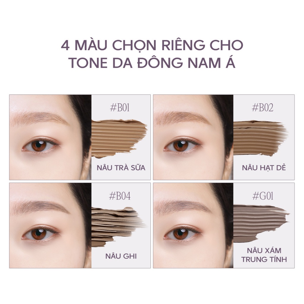 [SĂN DEAL KHAI XUÂN] Combo 2 Mascara Lông Mày Siêu Mảnh mude Inspire Skinny Browcara (3.2g) | BigBuy360 - bigbuy360.vn