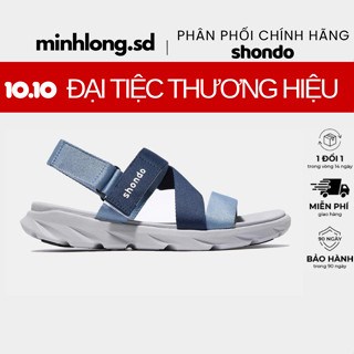 Giày sandal Shondo F6 Sport đế xám ombre xanh dương - F6S2130