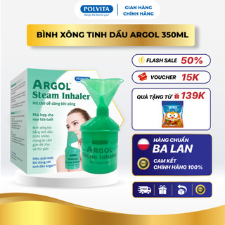  Bình Xông Tinh Dầu Argol Polvita– Bình Xông Mũi Họng Xông Tinh Dầu Tại Nhà 350ml 