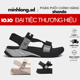 Giày Sandal Nam Nữ F8M0110 Êm Chân, Bền Màu Shondo