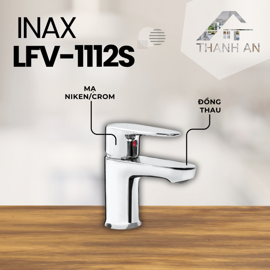 Vòi Lavabo Inax LFV-1112S Nóng Lạnh