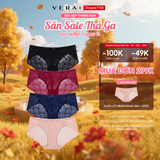 [GIÁ TRẢI NGHIỆM] Combo 5 Quần lót bikini Misaki ren(màu ngẫu nhiên) - M1091