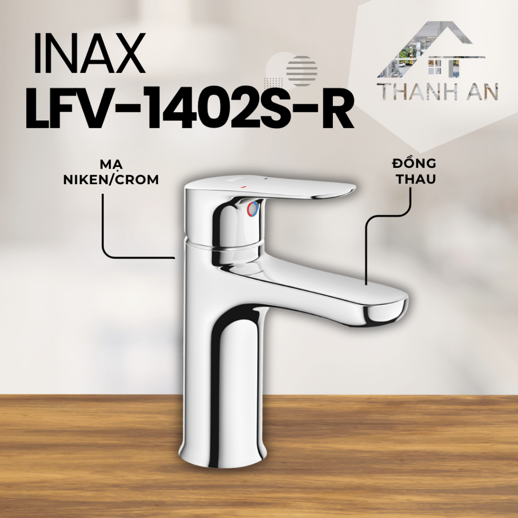 Vòi Chậu Lavabo Inax LFV-1402S-R Nóng Lạnh