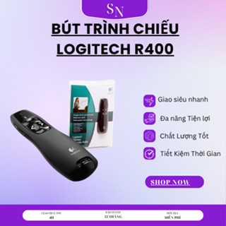  Bút Trình Chiếu Logitech R400 Bút Thuyết Trình Bút Laser Trình Chiếu Slide Powerpoint Word Excel 