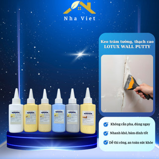  Keo trám trét khe nứt tường lấp lỗ đinh vá khe hở thạch cao che vết bẩn Lotux Wall Putty 