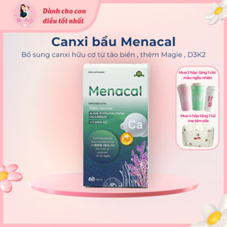 Menacal Canxi tảo biển hữu cơ 60 viên bổ sung canxi cho mẹ bầu và sau sinh - Mẹ Rofi
