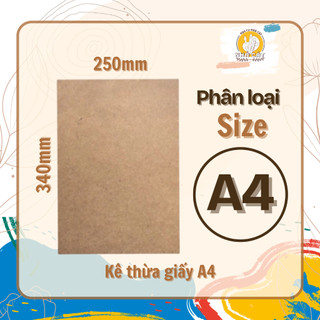 [hoacunhacat] Bảng Gỗ A2, A3, A4 Kê Giấy Vẽ  dày 6mm - Gỗ MDF Cốt Nâu