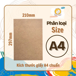[hoacunhacat] Bảng Gỗ A2, A3, A4 Kê Giấy Vẽ  dày 6mm - Gỗ MDF Cốt Nâu
