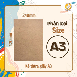 [hoacunhacat] Bảng Gỗ A2, A3, A4 Kê Giấy Vẽ  dày 6mm - Gỗ MDF Cốt Nâu