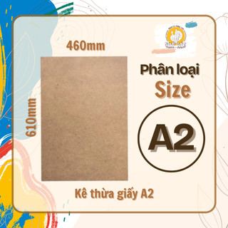 [hoacunhacat] Bảng Gỗ A2, A3, A4 Kê Giấy Vẽ  dày 6mm - Gỗ MDF Cốt Nâu
