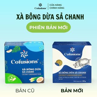 [NHÃN MỚI CFS] Xà bông dừa sả chanh Cofusions - Hộp 100g