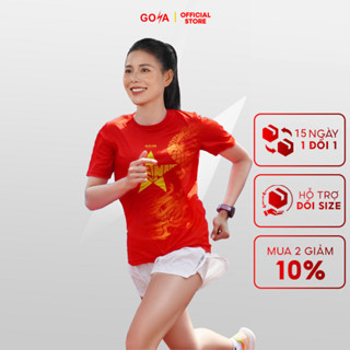 Áo thể thao chạy bộ nam nữ GOYA T-SHIRT DRAGON (Rồng Vàng)2 -  Siêu nhẹ, thoáng mát, co giãn 4 chiều