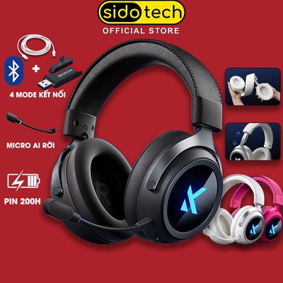 Tai nghe chụp tai ko dây bluetooth SIDOTECH MCHOSE X9 headphone gaming 3 mode chống ồn có mic PC