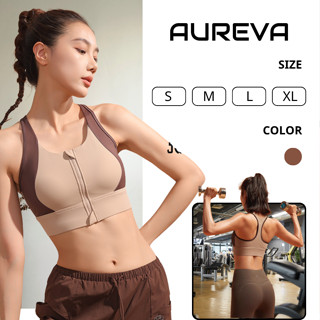 Áo Bra Tập Gym Yoga Nữ AUREVA Cao Cấp Nâng Ngực Chống Sốc, Áo Bra Thể Thao Có Khóa Kéo Thoáng Khí