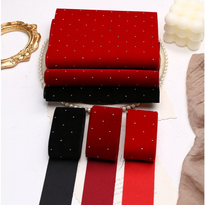 Cuộn 5 Mét Dây Ruy Băng RB81 HotTrend Phong Cách Trang Trí Noel Giáng Sinh