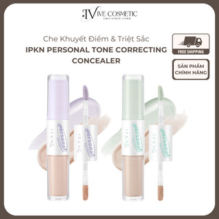 Che Khuyết Điểm Kết Hợp Triệt Sắc Hai Đầu IPKN Personal Tone Correcting Concealer Duo