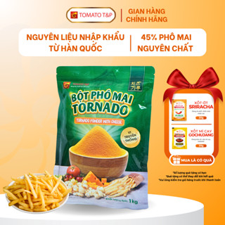 Bột phô mai lắc Tornado, bột phô mai Hàn quốc dùng lắc khoai tây, sốt phô mai - Gói 1kg - Tomato T&P