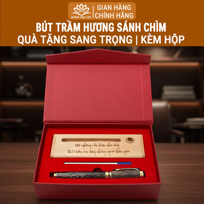 Bút trầm hương Sánh Chìm cao cấp Xưởng Mộc Việt - Món quà ý nghĩa sang trọng đẳng cấp