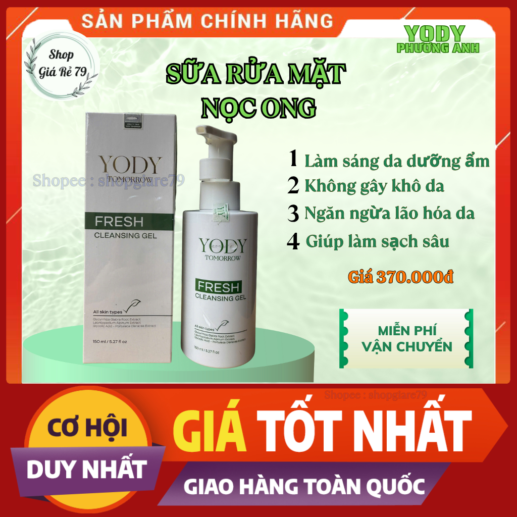 SỮA RỬA MẶT TƯƠI MỚI YODY TOOMRROW [ MẪU MỚI]
