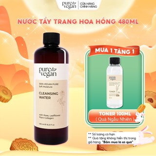[Mua 1 Tặng 1] Nước Tẩy Trang Thuần Chay Pure Vegan Cleansing Làm Sạch Bã Nhờn Cấp Ẩm Làm Dịu Da (480ml)