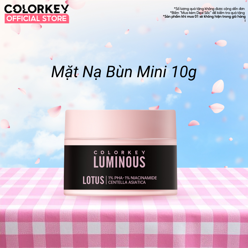 [Mini Size] Mặt Nạ Bùn COLORKEY LUMINOUS Làm Sạch Da Không Gây Khô Da Khi Dùng 10g/hũ