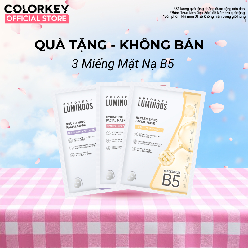 [QUÀ TẶNG - KHÔNG BÁN] Combo 3 Miếng 3 Màu Mặt Nạ B5 COLORKEY 25ml/miếng