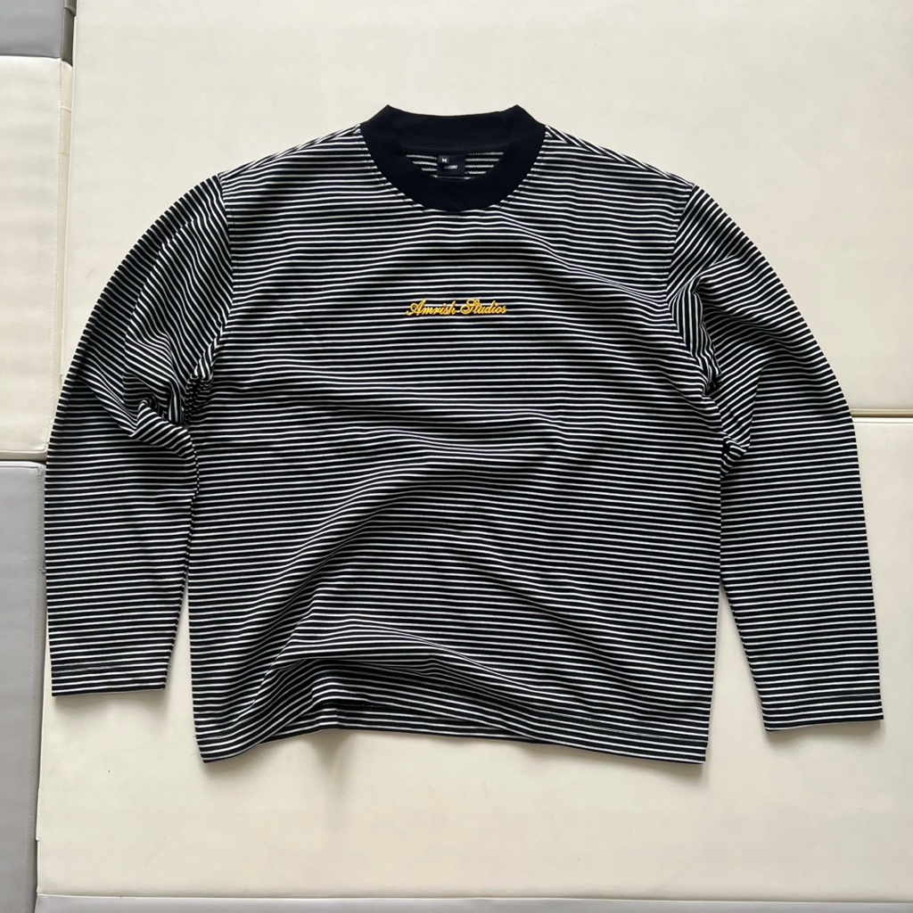 (Chính Hãng AMRISH) Áo BASIC STRIPED LONGSLEEVES TSHIRT | BigBuy360 - bigbuy360.vn
