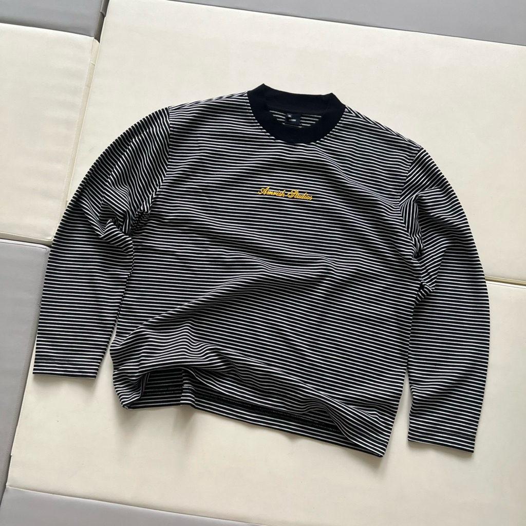 (Chính Hãng AMRISH) Áo BASIC STRIPED LONGSLEEVES TSHIRT | BigBuy360 - bigbuy360.vn