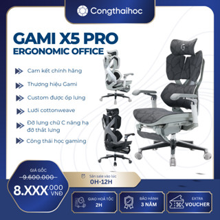 Ghế công thái học GAMI X5 Pro kết hợp hoàn hảo giữa công thái học và gaming