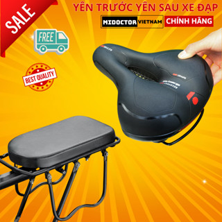 Yên xe Trước Yên Sau đạp thể thao đàn hồi, mềm dày, thoáng khí giúp êm mông - chính hãng miDoctor