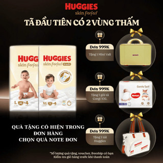 Bỉm quần Huggies SkinPerfect Mega Jumbo 2 Vùng Thấm Riêng Biệt M 98+4/L88+4/XL72+4/XXL68+4