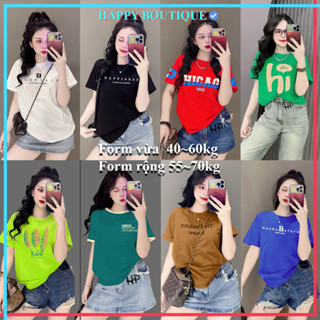   40~70kg  Áo Thun Thái Nữ Cotton 100% Mềm Mịn Mát Thấm hút Co Dãn Nhiều Mẫu Mặc Đôi Nhóm 