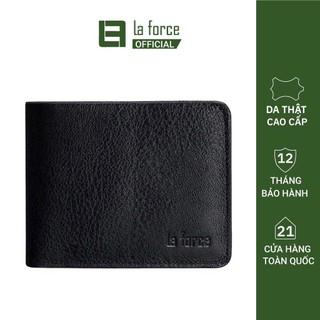 Ví Nam Da Bò LaForce VLAN8710-3S-D Dáng Ngang Nhỏ Gọn, Thiết Kế Tối Giản Sang Trọng, Chất Da Mềm Mịn